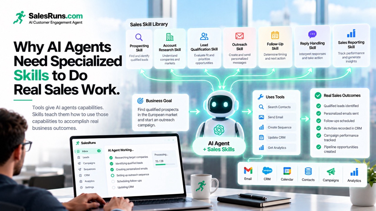 Why AI Agents Need Specialized Skills to Do Real Sales Work