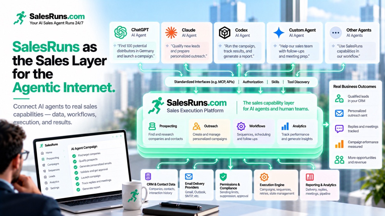 SalesRuns as the Sales Layer for the Agentic Internet